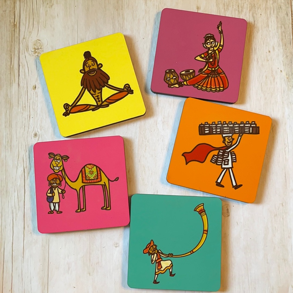 Fun Colorful Coasters